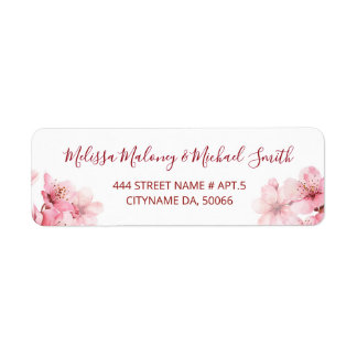 Floral Cherry Blossoms Pink White |  Wedding