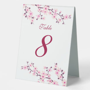 Floral Cherry Blossoms Pink White Wedding  