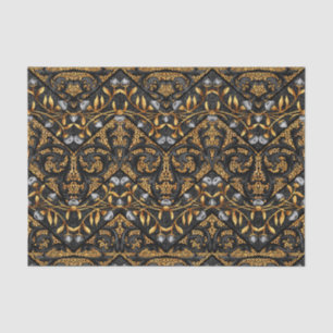 Floral Chevron Paisley Filigree ZigZag Flowers Tissue Paper