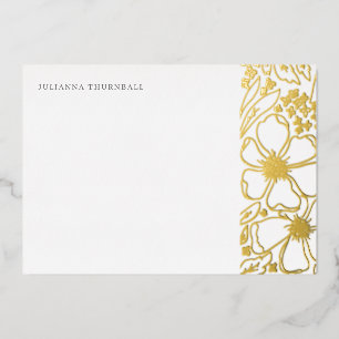Floral Chic Peony Luxe Personal Stationery