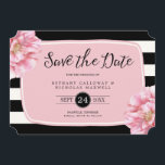 Floral Chic Photo Save the Date Card / Pink<br><div class="desc">Modern,  stylish,  elegant - perfect!  Easy to customise with your own text.  Please replace the template image (on the back) with a photo of your own prior to purchasing.  Other colour options available in our shop!</div>