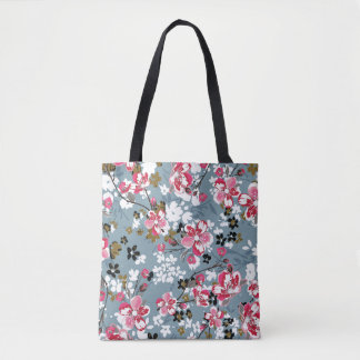 Floral Chic: Small Blossom Backgrounds Tote Bag