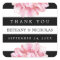Floral Chic Wedding Thank You Favour Stickers