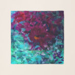 Floral chiffon scarf<br><div class="desc">Impressionistic,  floral print chiffon scarf by LJB Paints</div>