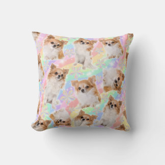 Floral Chihuahua Cushion