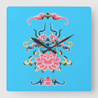 Floral Chinese design Clock