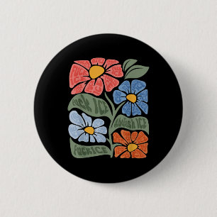 Floral Chinga La Migra Anti Ice Vintage Abolish Ic 6 Cm Round Badge
