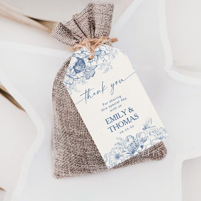Floral Chinoiserie Wedding Gift Tags (Creator Uploaded)
