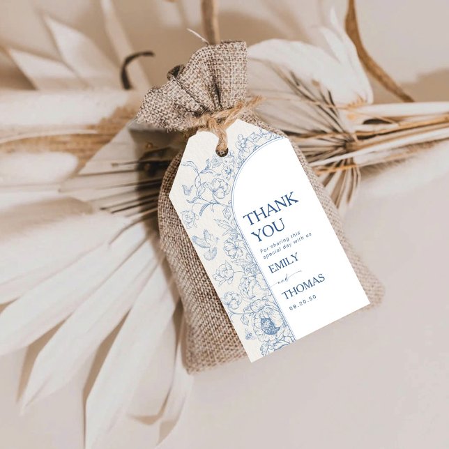 Floral Chinoiserie Wedding Gift Tags (Creator Uploaded)