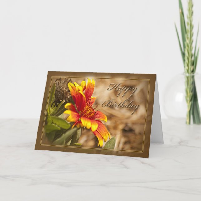 Floral Christian Birthday Card (Front)