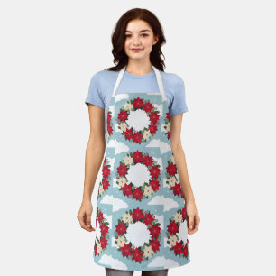 Floral Christmas All-Over Print   Apron