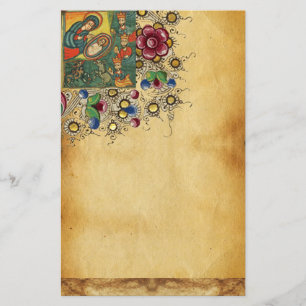 FLORAL CHRISTMAS PARCHMENT,ADORATION OF MAGI STATIONERY