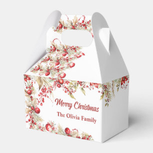 Floral Christmas Party Favour Box