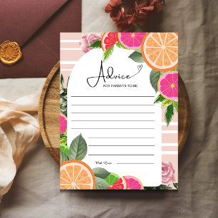 Floral citrus fruits advice for the parents to be 