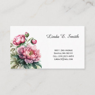 Floral Classic Calling Card