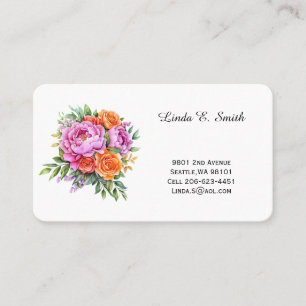 Floral Classic Calling Card