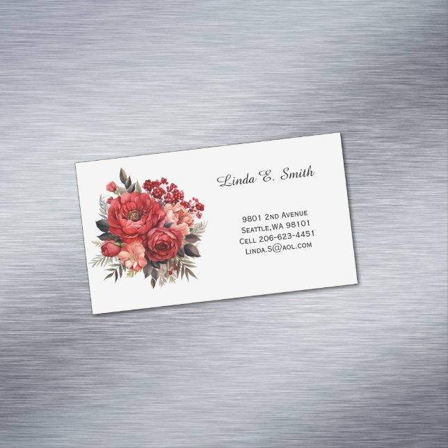 Floral Classic Calling Card (In Situ)