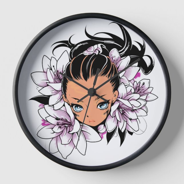 FLORAL CLOCK (Front)