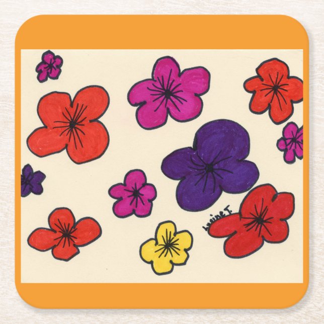 Floral coasters (Front)