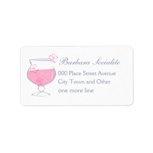 Floral Cocktail Label
