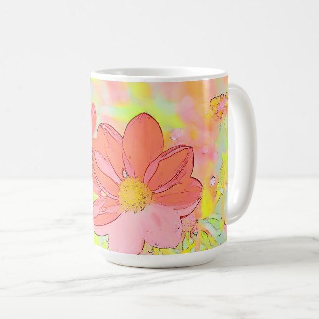 Floral Coffee Mug (Front Right)