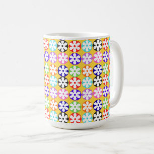 floral coffee mug