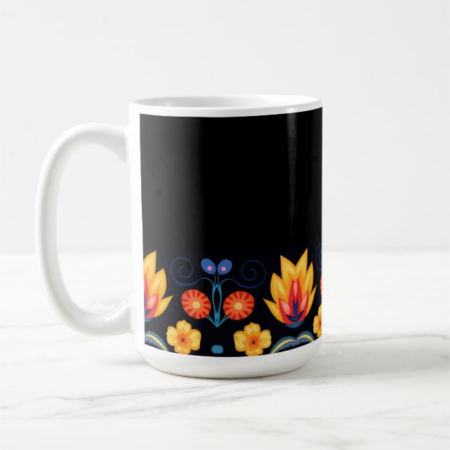 floral coffee mug (Left)