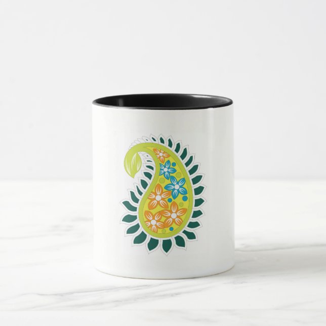 Floral Coffee Mug | Artistic Plant Lover Gift (Center)