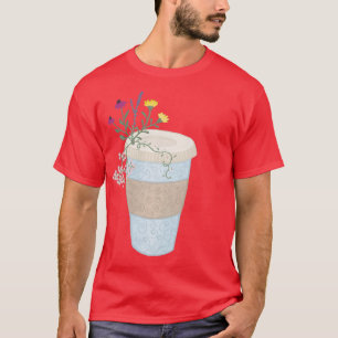 Floral coffee T-Shirt