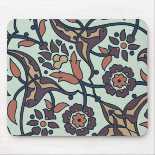 Floral Colorful And Glamour Seamless Trendy Mouse Mat
