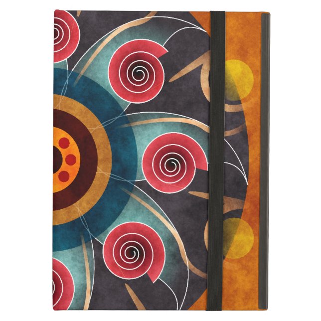 Floral Colour Abstract Vector Art iPad Air Cover (Front Closed)