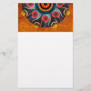 Floral Colour Abstract Vector Art Stationery