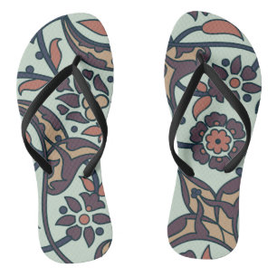 Floral Colourful And Glamour Seamless Trendy Flip Flops