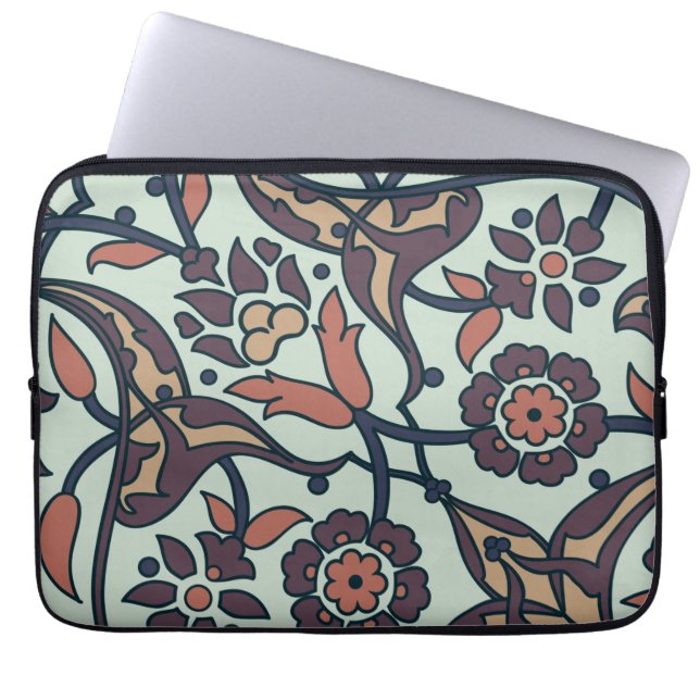 Floral Colourful And Glamour Seamless Trendy    Laptop Sleeve (Front)