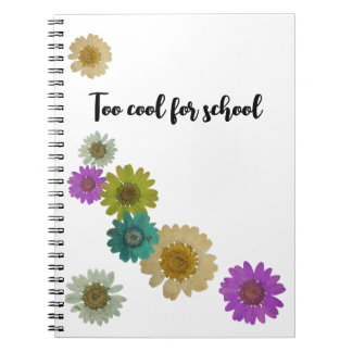 Floral colourful artwork notebook