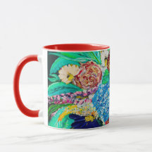 Floral Colourful Painting Gift For Her Coffee Mug