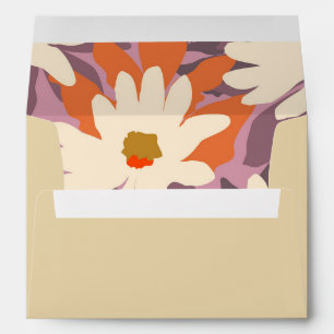 Floral Colourful pre-printed return address Envelope