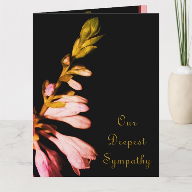 Floral Condolence Card (Front)