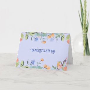 Floral Congratulations Card