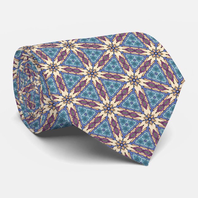 Floral Connection Neck Tie (Rolled)