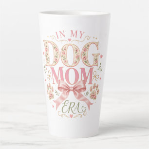 Floral Coquette In My Dog Mum Era Latte Mug