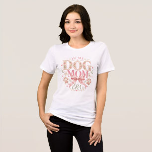 Floral Coquette In My Dog Mum Era Tri-Blend Shirt