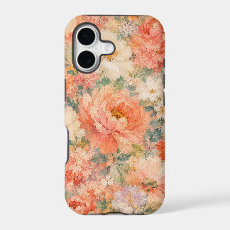 floral Coral Peach Romantic Bloom Home Décor
