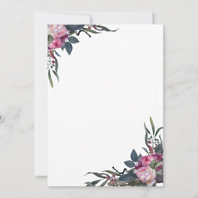 Floral Corners Template  (Front)
