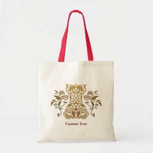 Floral Corset Damask Icon Tote Bag