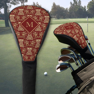 Floral Corset Damask Pattern Golf Head Cover