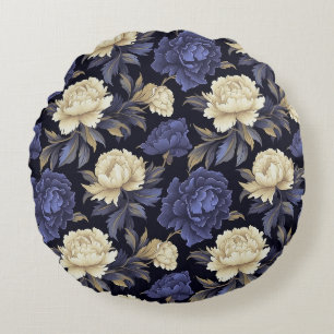 Floral Cotton Throw Pillow