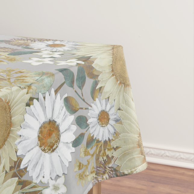 Floral Country Flower Garden Tablecloth (In Situ)