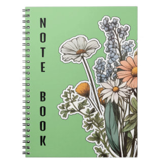 Floral cover  notebook