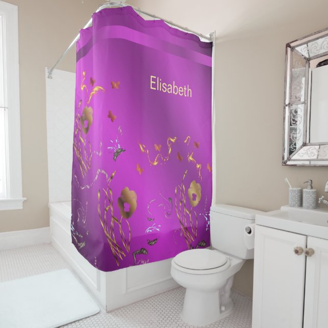 floral craft, holiday, elegant, ,colour,homdecor s shower curtain (In Situ)